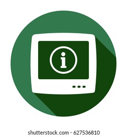 TV icon, isolated. Flat design.
