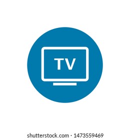 TV icon isolated on white background. EPS 10