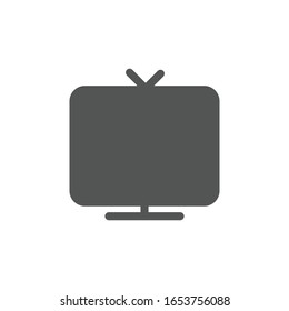TV icon isolated on white background. Monitor symbol modern, simple, vector, icon for website design, mobile app, ui. Vector Illustration