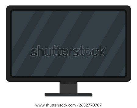 TV icon isolated on white background.