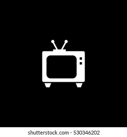 tv icon, isolated, white background