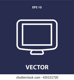 tv icon. tv line icon