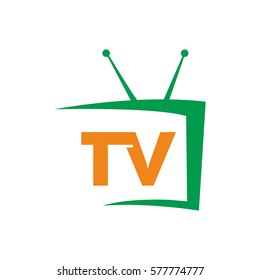 Logo-Design des Fernsehers