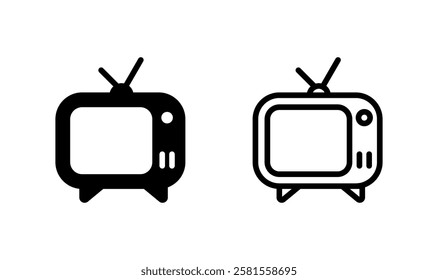 Tv icon logo design. television sign and symbol