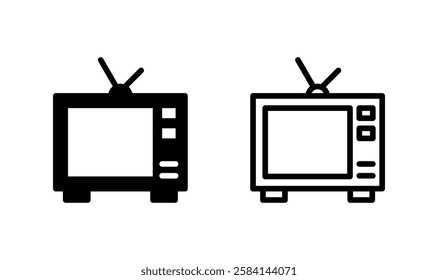 Tv icon logo design. television sign and symbol