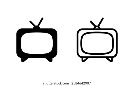 Tv icon logo design. television sign and symbol