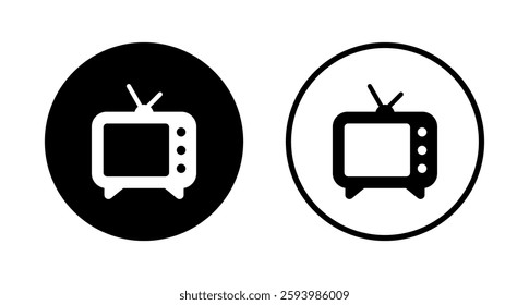 Tv icon logo design. television sign and symbol