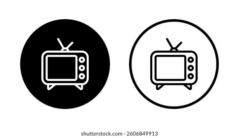 Tv icon logo design. television sign and symbol