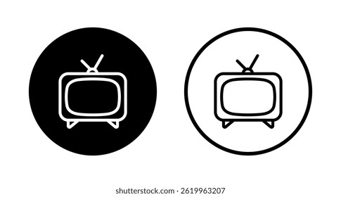 Tv icon logo design. television sign and symbol