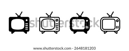 Tv icon logo design. television sign and symbol