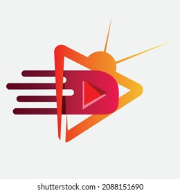 Icono de TV, icono de logotipo, icono de reproducción, diseño de icono de vector modificable 