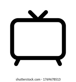 TV Icon Logo Template Illustration Design