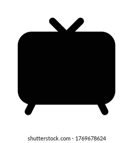 TV Icon Logo Template Illustration Design