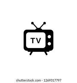 TV icon logo vector design. television symbol.