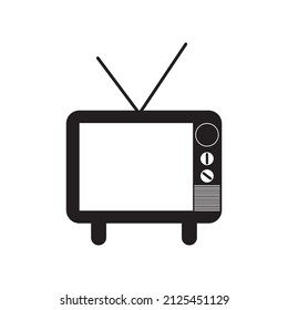 TV icon logo vector design
