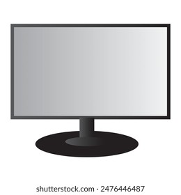 TV icon modern flat screen lcd.TV screen isolated on white background. vector illustration. 
