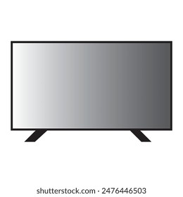 TV icon modern flat screen lcd.TV screen isolated on white background. vector illustration. 