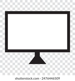 TV icon modern flat screen lcd.TV screen isolated on white background. vector illustration. 