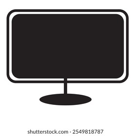 TV icon modern flat screen lcd.TV screen isolated on white background. vector illustration. 333