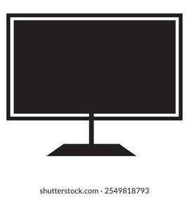 ícone de TV tela plana moderna lcd.TV tela isolada no fundo branco. ilustração vetorial. 333