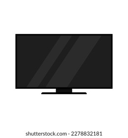 TV icon. Monitor. Color silhouette. Front view. Vector simple flat graphic illustration. Isolated object on a white background. Isolate.