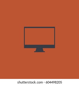 Tv icon. Monitor sign vector
