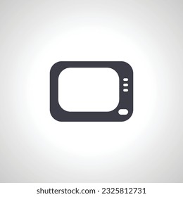 Icono de televisión. icono de pantalla de TV antigua.