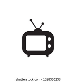 Tv Icon. Old TV Icon In Trendy Flat Style Isolated On White Background. Television Symbol For Your Web Site Design, Logo, App, UI. Vector Illustration, EPS10. - Vector