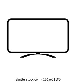 tv icon on white background