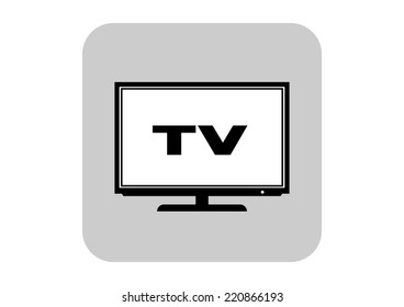 Similar Images, Stock Photos & Vectors of TV icon - 127170161