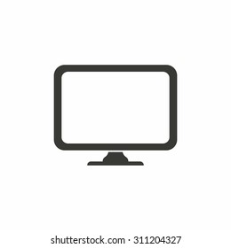 TV  icon  on white background. Vector illustration.