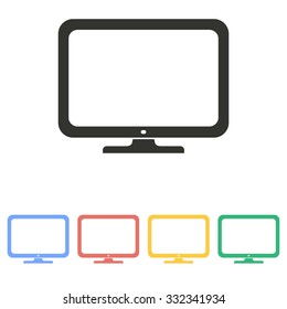 TV  icon on white background. Vector illustration.