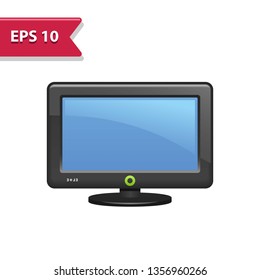 TV Icon. Professional, pixel-aligned icon in realistic colors.