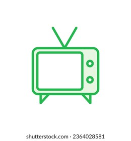 Tv icon set. television icon vector