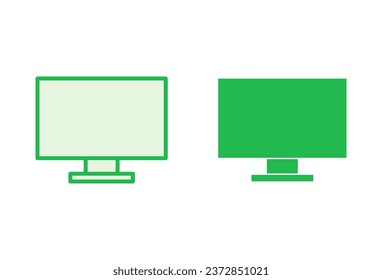 Juego de iconos de televisión. vector de icono de televisión