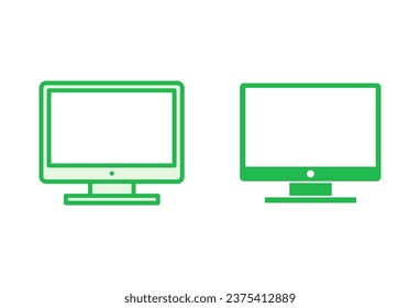 Tv icon set. television icon vector