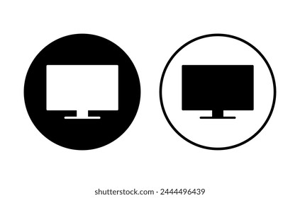TV-Icon-Set. TV-Icon-Vektorgrafik