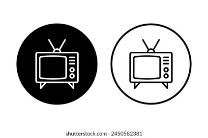 Conjunto de iconos de TV. Vector de iconos de TV