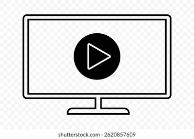 Tv icon set. Television icon vector