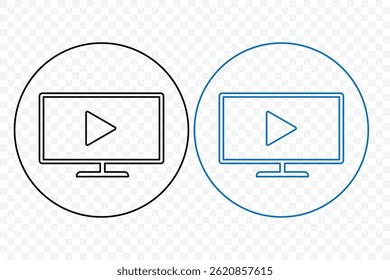 Tv icon set. Television icon vector