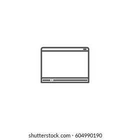 tv icon. sign design