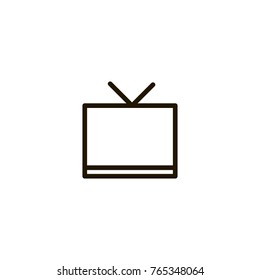 tv icon. sign design