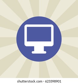 tv icon. sign design. gradient background