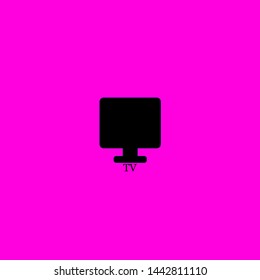 tv icon sign signifier vector