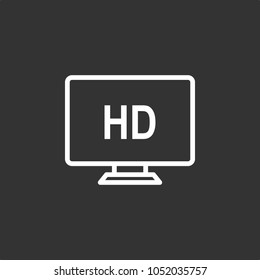 TV icon, stock vector, eps10.