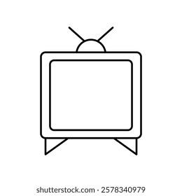 TV Icon. TV Symbol. Simple flat icon illustration of TV. TV logo vector icon.