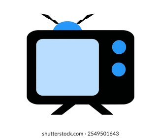 tv icon, television, old, computer, screen, vector, monitor, media, illustration, view, show, flat, display, design, technology, isolated, vintage, home, concept, retro, black, graphic, news, movie.