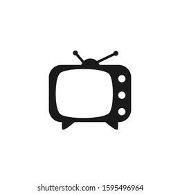 tv icon. Television sign vector illustration on white isolated background.