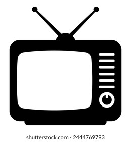 Tv icon. Television symbol isolated on white background