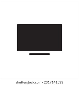 TV icon, television symbol on white background